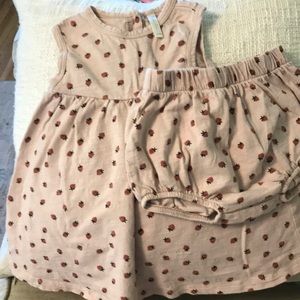 Rylee+Cru 12-18 mod strawberry dress w/bloomers